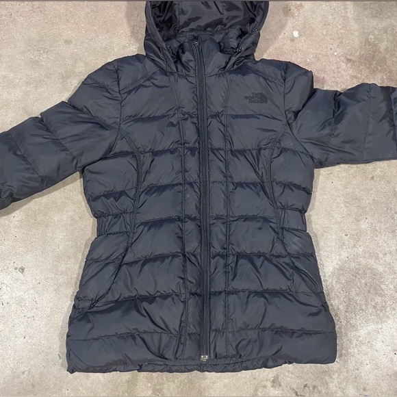 The North Face 600 Down Jacket Women’s Medium Black Puffer Hooded Winter Coat - Picture 5 of 7